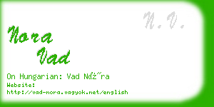 nora vad business card